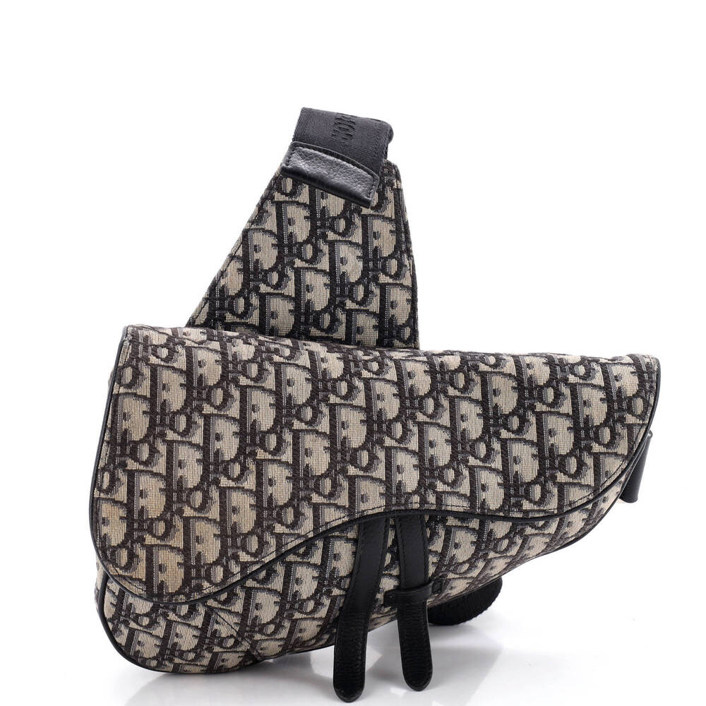 Christian Dior Saddle Crossbody Bag Oblique Canvas